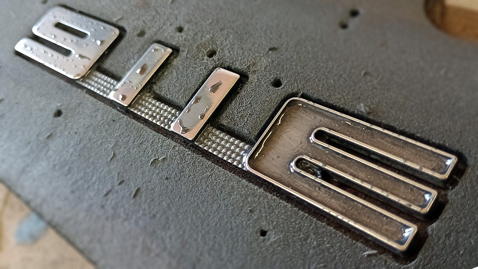 Here it is without the resin in the polishing stage.