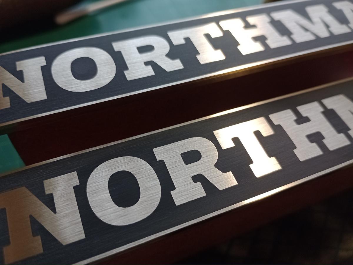 Jonathan Hull approached me for a couple of sets of solid brass tank badges for two of his recent builds, a Northman GB350s and a Northman CB200 - see more details over on his site: www.jonathanhull.co.uk/northman